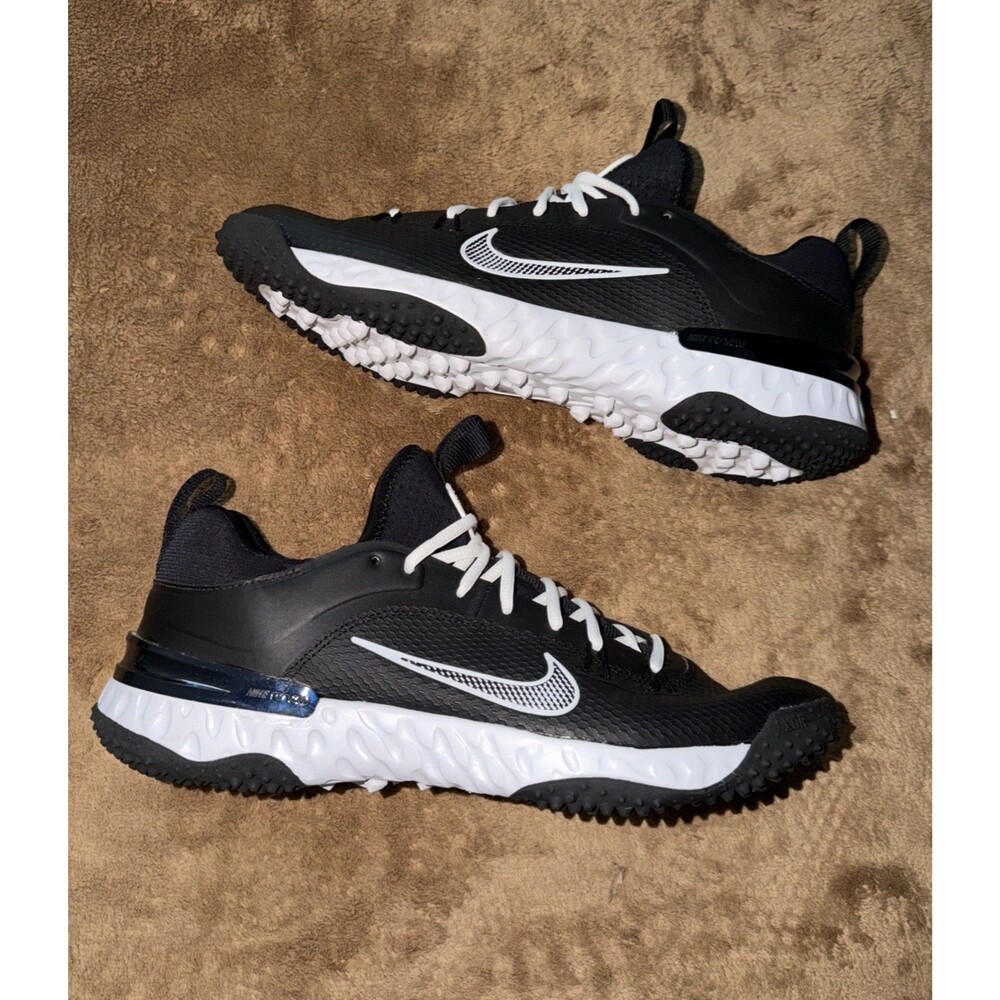 Nike Alpha Huarache 9 Elite TF LAX Men's Size 11 Turf Shoes FN0310-002 Lacrosse